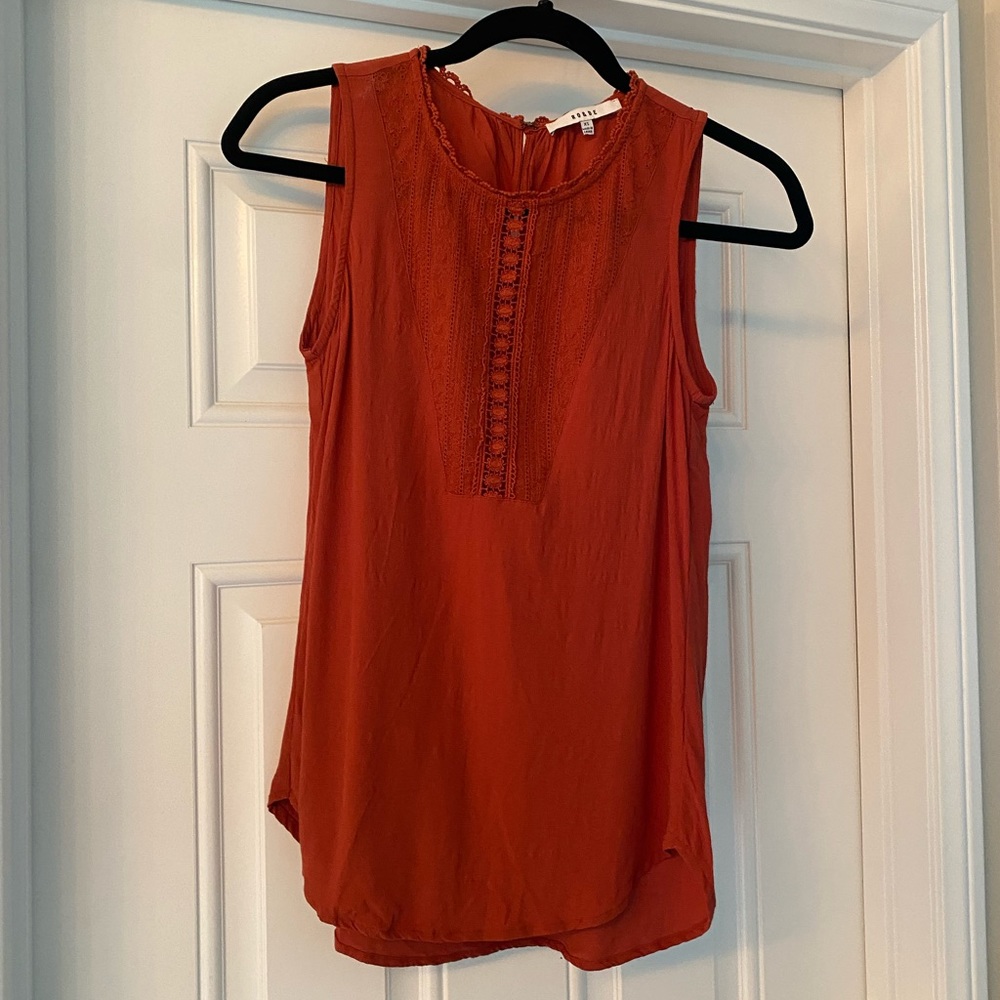 Women’s Nordstrom Ro & De Sleeveless Lace Blouse size XS